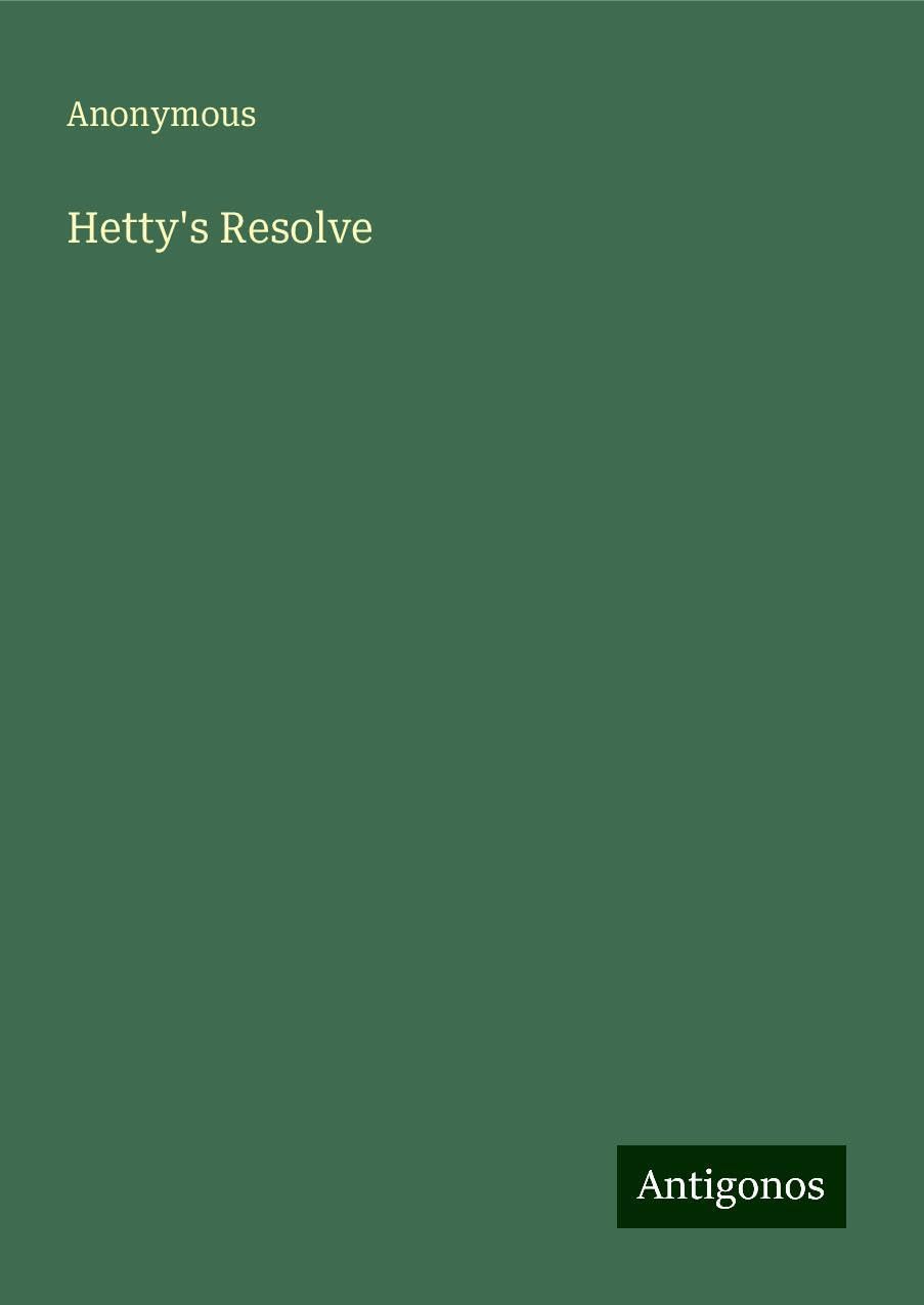 Hetty's Resolve