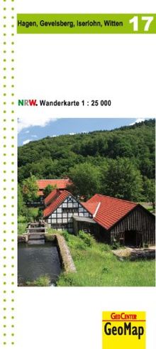 Wanderkarte Nordrhein-Westfalen 17 Hagen 1:25 000