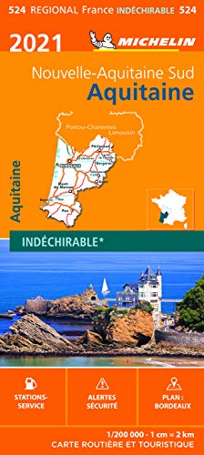 Carte Michelin Aquitaine 2021