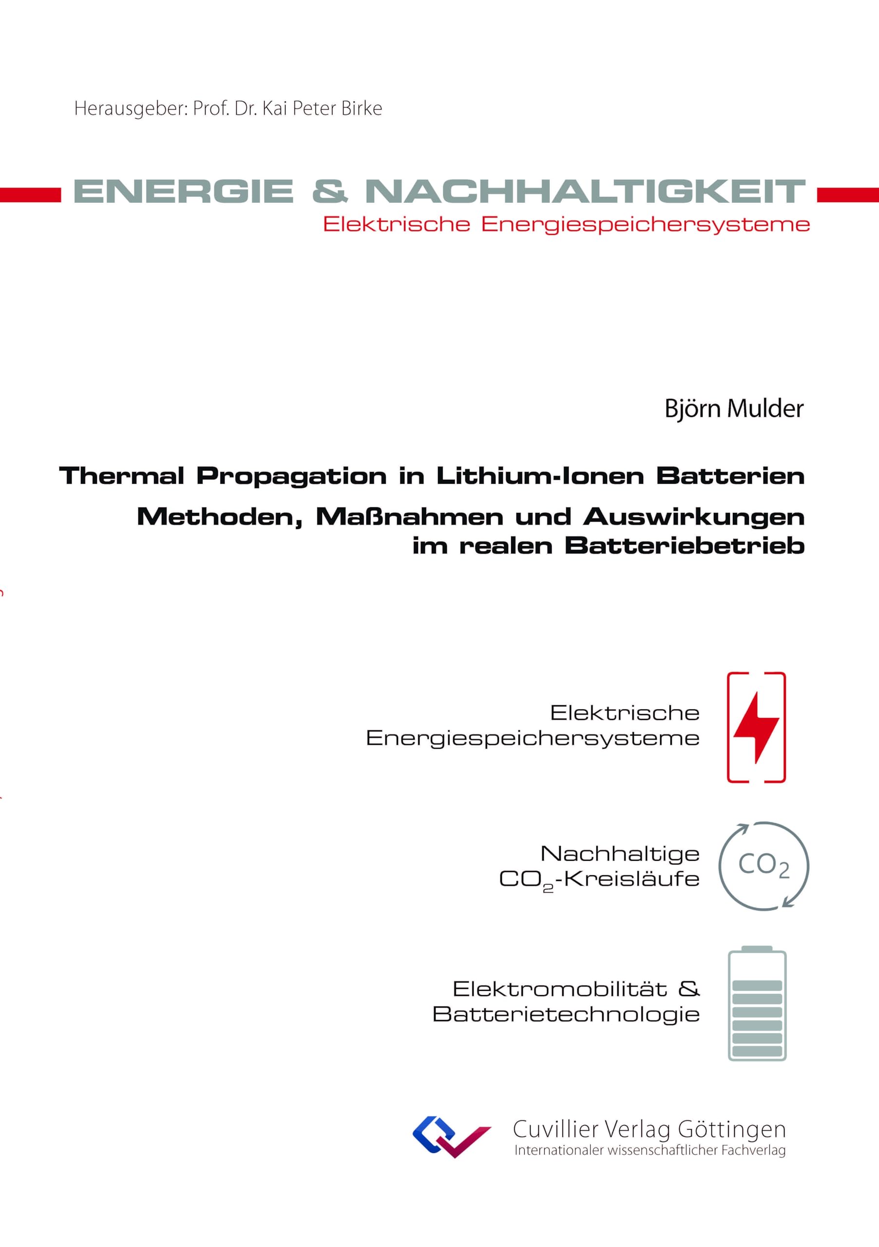 Thermal Propagation in Lithium-Ionen Batterien: Methoden, Maßnahmen und Auswirkungen im realen Batteriebetrieb (Energie & Nachhaltigkeit)