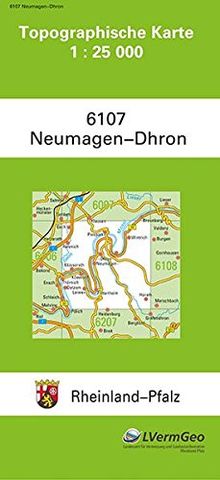 TK25 6107 Neumagen-Dhron: Topographische Karte 1:25000 (Topographische Karten 1:25000 (TK 25) Rheinland-Pfalz (amtlich))