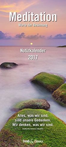 Meditation Notizkalender 2017 Worte Der Besinnung Von Unbekannt