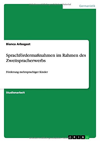 Sprachfördermaßnahmen im Rahmen des Zweitspracherwerbs: Förderung mehrsprachiger Kinder