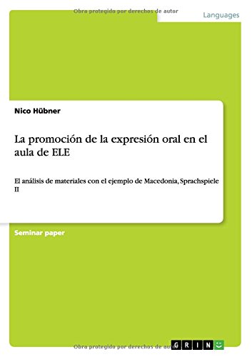 La promoción de la expresión oral en el aula de ELE: El análisis de materiales con el ejemplo de Macedonia, Sprachspiele II