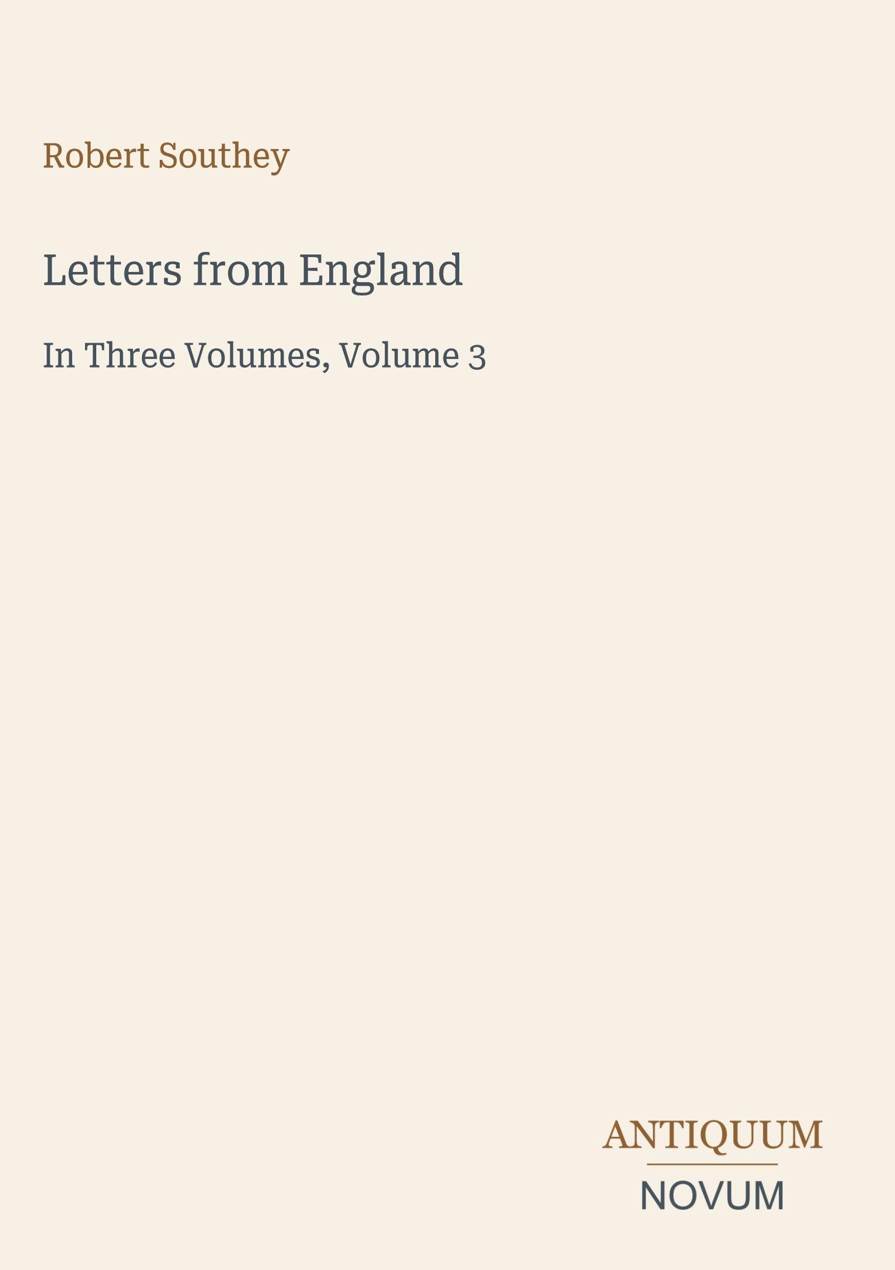 Letters from England