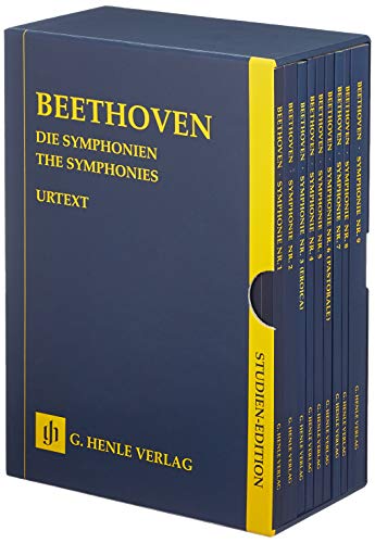 Die Symphonien - 9 Bände im Schuber; Studien-Edition: Instrumentation: Orchestral works, Works for Chorus and Orchestra