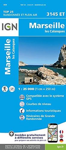 Marseille 1 : 25 000: Les Calanques