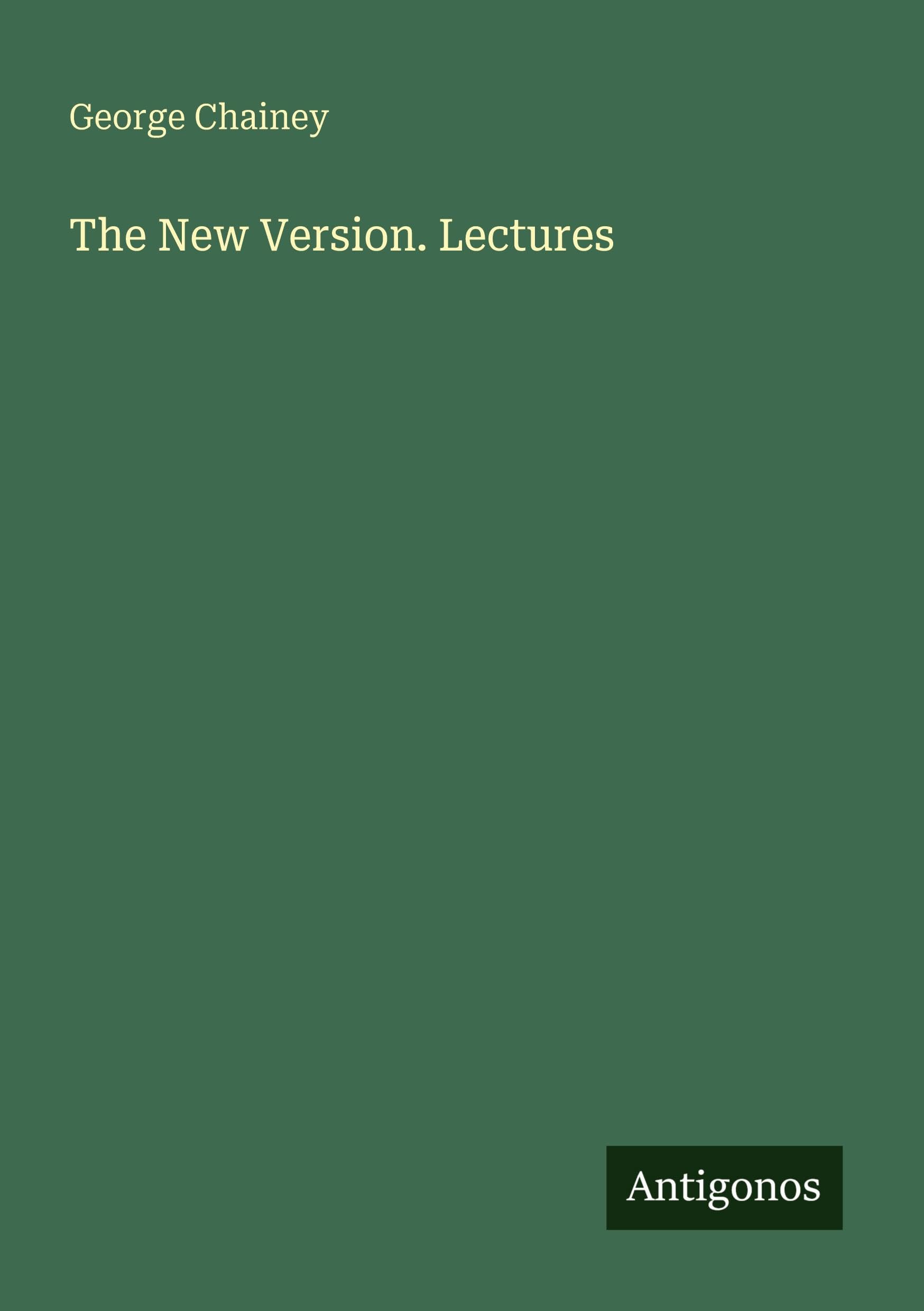 The New Version. Lectures