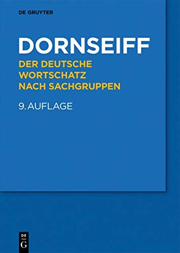 Der deutsche Wortschatz nach Sachgruppen - Franz Dornseiff Kartoniert (TB)
