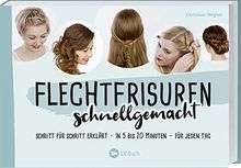 Flechtfrisuren schnellgemacht: Schritt für Schritt erklärt, in 5 bis 10 Minuten, für jeden Tag. Anleitungen zum Haare flechten, z.T. mit Videos.