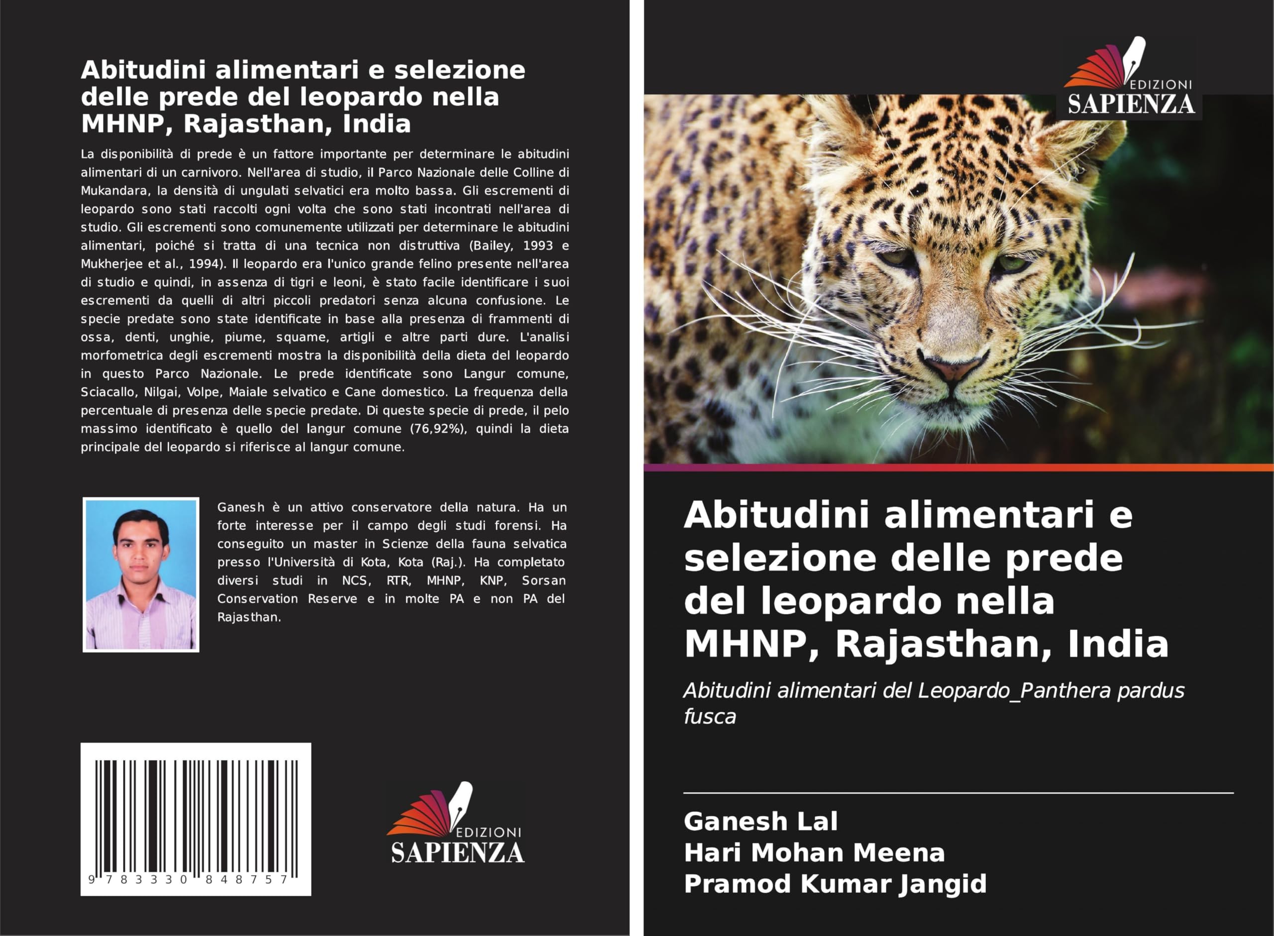 Abitudini alimentari e selezione delle prede del leopardo nella MHNP, Rajasthan, India: Abitudini alimentari del Leopardo_Panthera pardus fusca