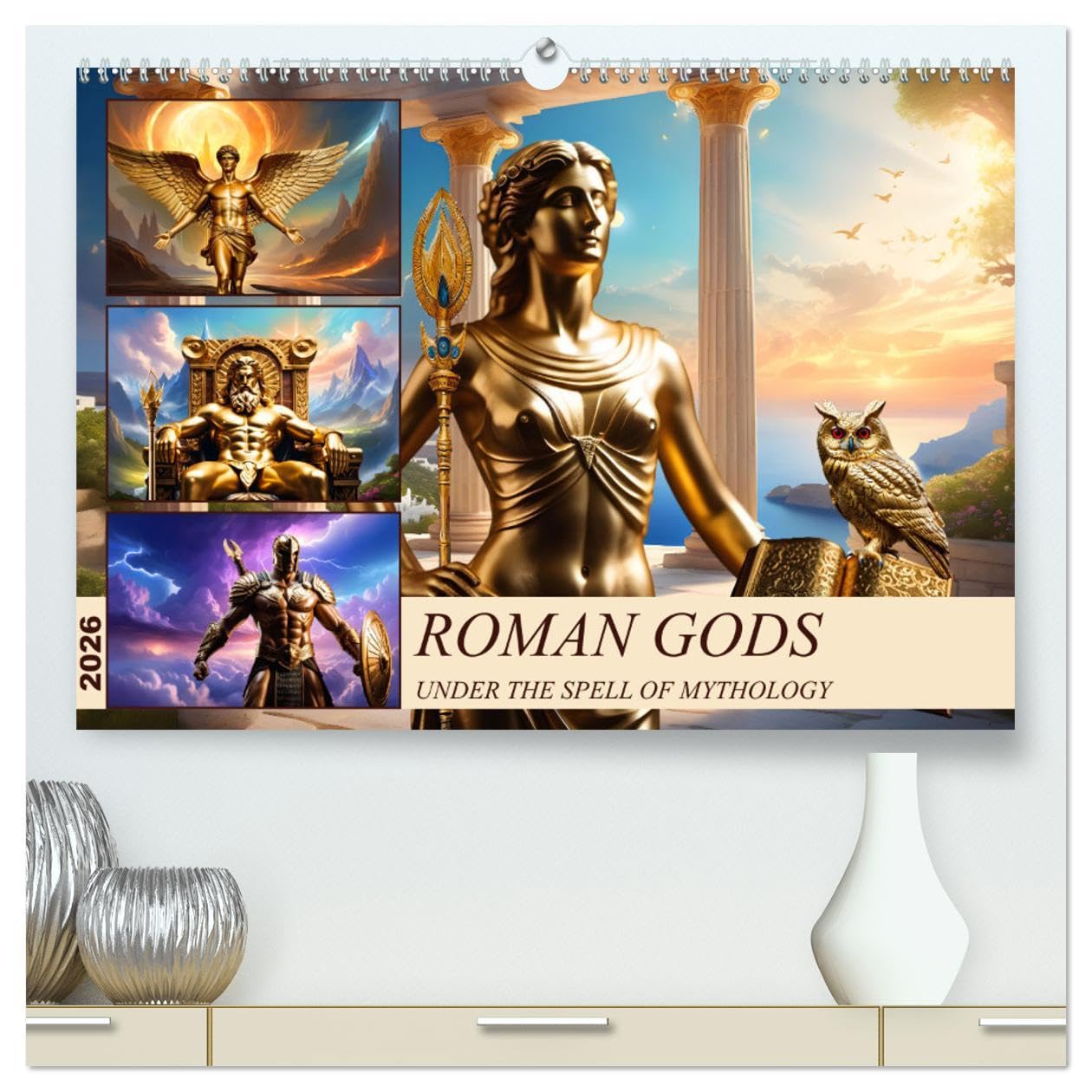 Roman Gods - under the spell of mythology (High Quality Premium Wall Calendar 2026 DIN A2 landscape),CALVENDO 12 Month Wall Calendar: Under the spell of mythology