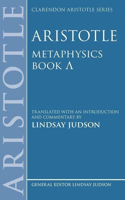 Aristotle, Metaphysics Lambda (Clarendon Aristotle Series)