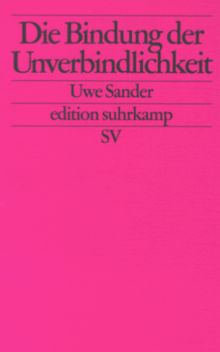 Die Bindung der Unverbindlichkeit