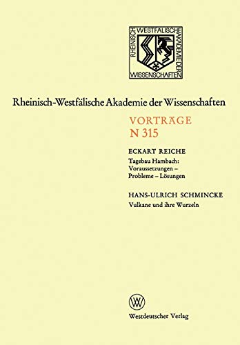 Tagebau Hambach: 292. Sitzung am 2. Dezember 1981 in Düsseldorf (Rheinisch-Westfälische Akademie der Wissenschaften, 315, Band 315)