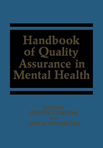 Handbook of Quality Assurance in Mental Health
