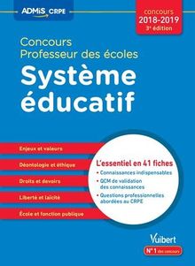 Concours professeur des écoles : système éducatif, épreuve orale : concours 2018-2019