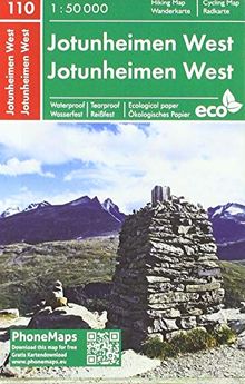 Jotunheimen West (PhoneMaps Wander - Radkarte Norwegen)