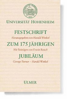 Universität Hohenheim. Festschrift zum 175jährigen Jubiläum von Harald Winkel | Buch | Zustand gut