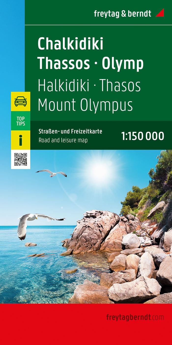 Chalkidiki - Thassos - Olymp, Straßen- und Freizeitkarte 1:150.000, freytag & berndt: Mit Infos und Top Tips (freytag & berndt Auto + Freizeitkarten)