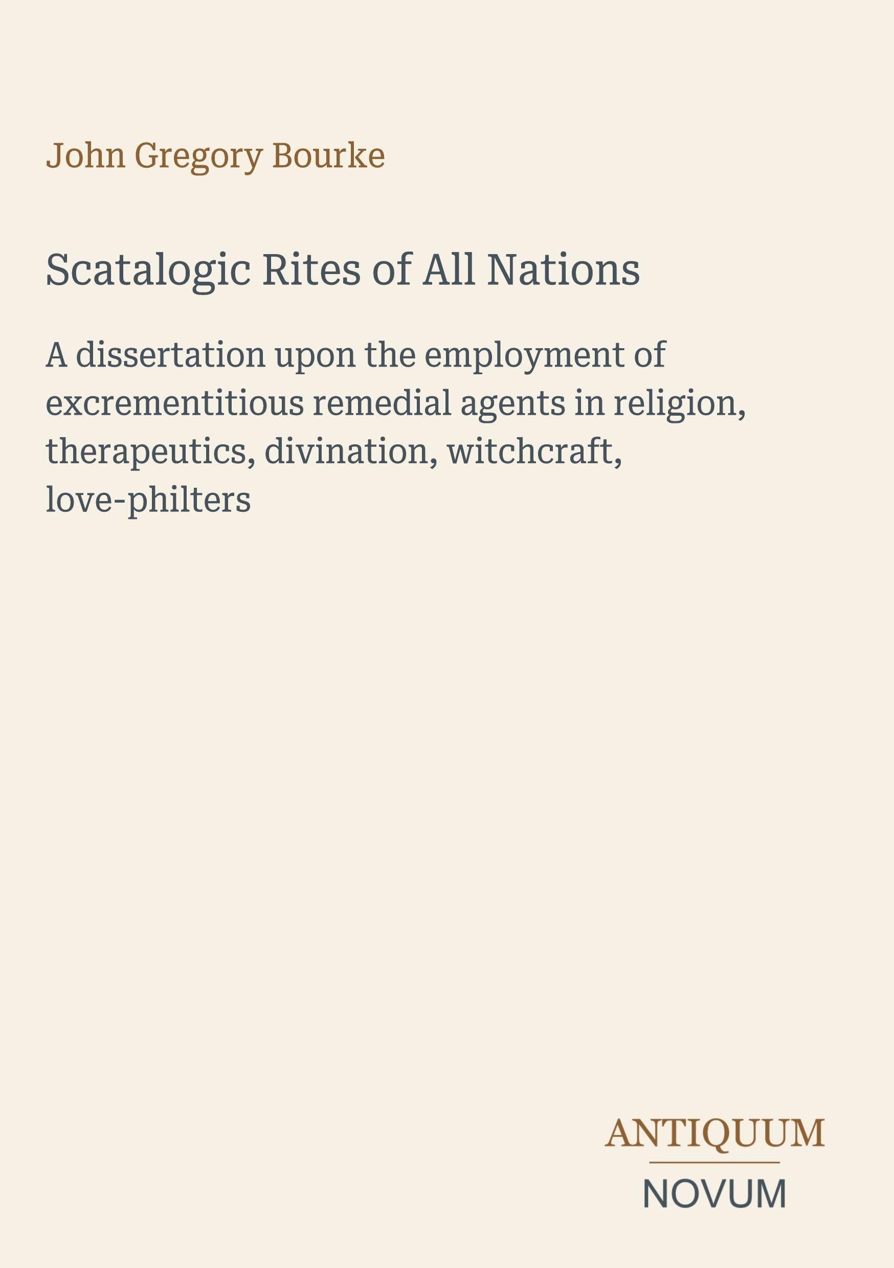 Scatalogic Rites of All Nations