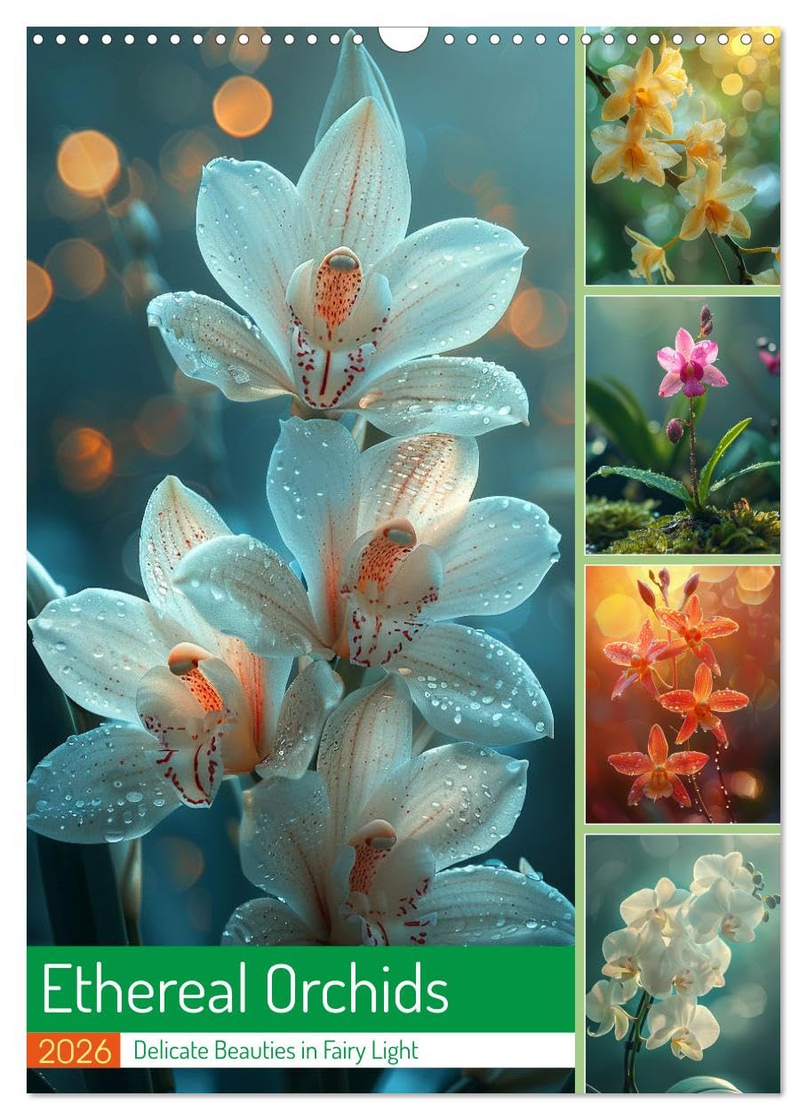 Ethereal Orchids (Wall Calendar 2026 DIN A3 portrait), CALVENDO 12 Month Wall Calendar: An artistic journey through the world of orchids