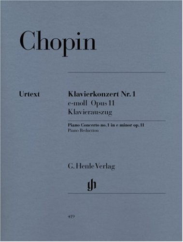 Frederic Chopin Konzert 1 E-Moll Op 11 Klav Orch. Klavier, Klavier Zu 4 Händen