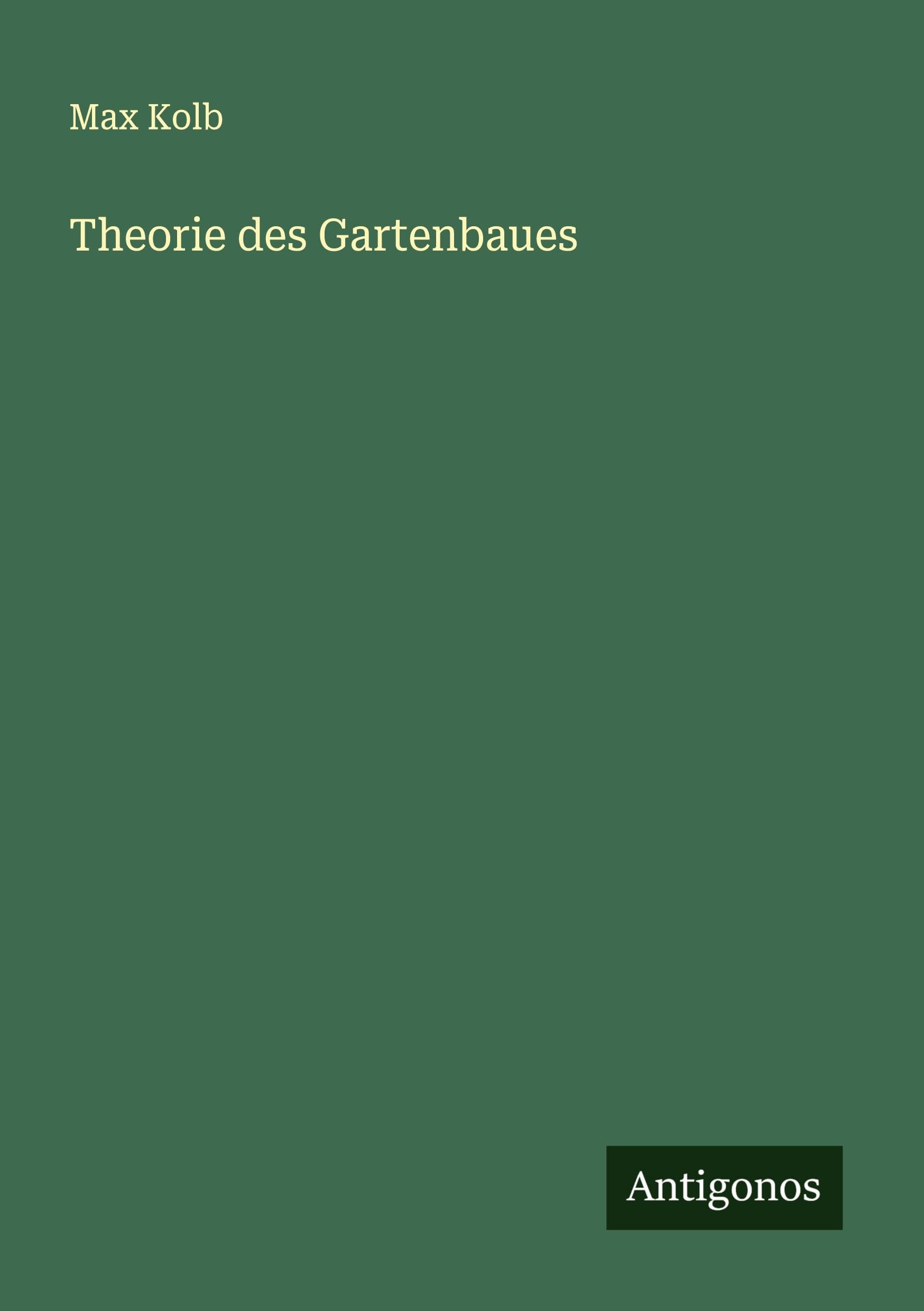 Theorie des Gartenbaues
