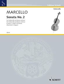 Sonata II e-Moll: Violoncello und Klavier. (Cello-Bibliothek)