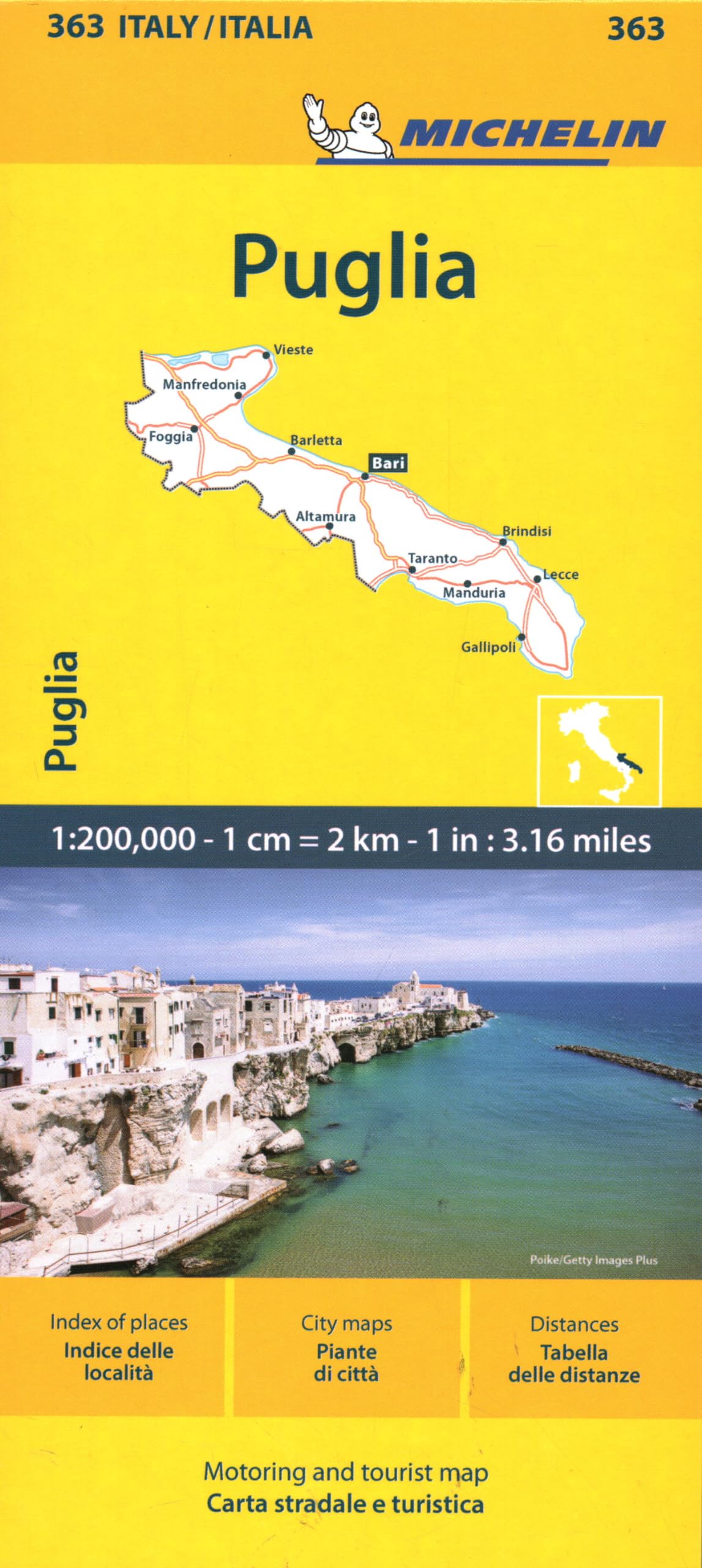 Michelin Apulien: Puglia 363 (MICHELIN Localkarten)