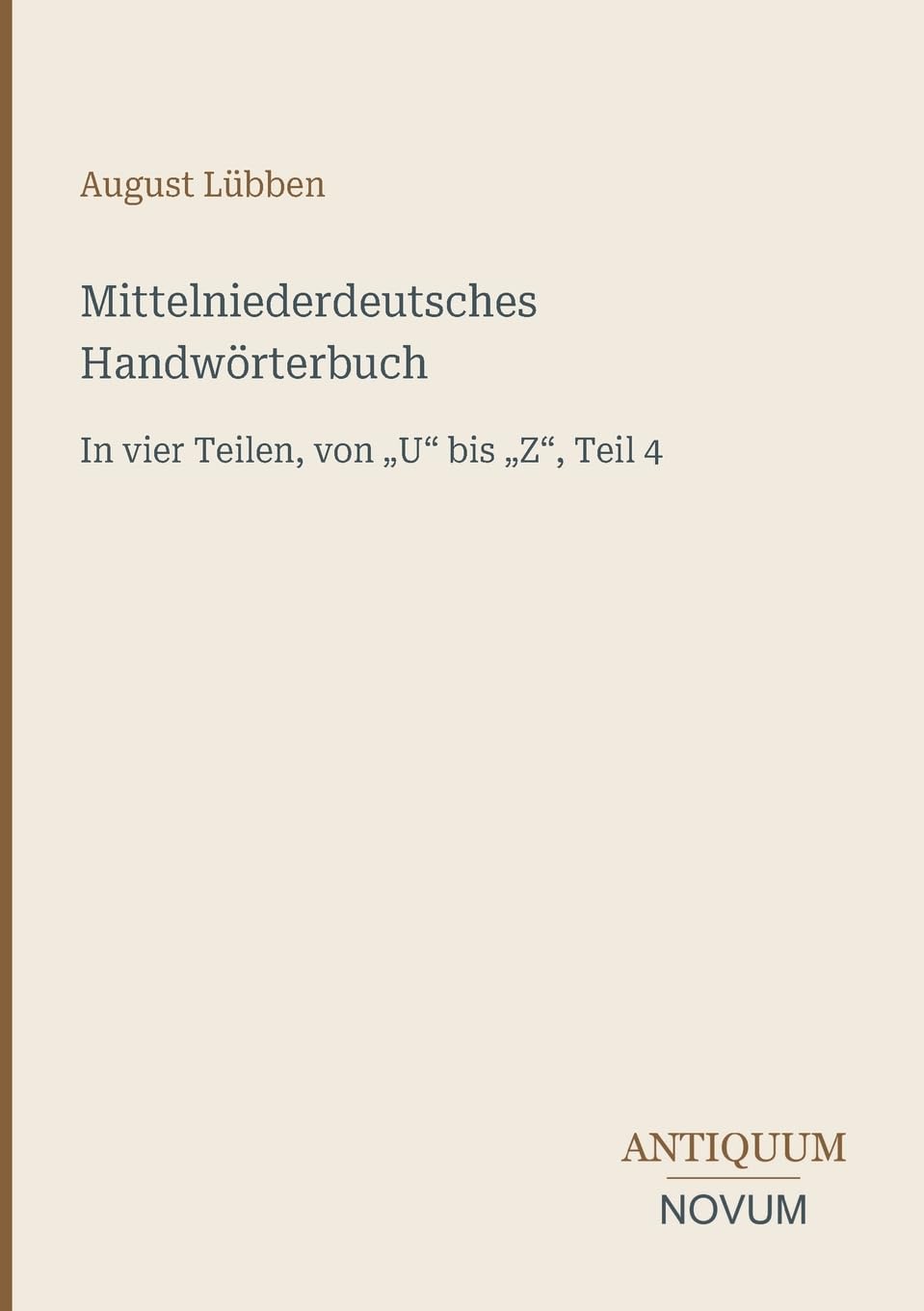 Mittelniederdeutsches Handwörterbuch