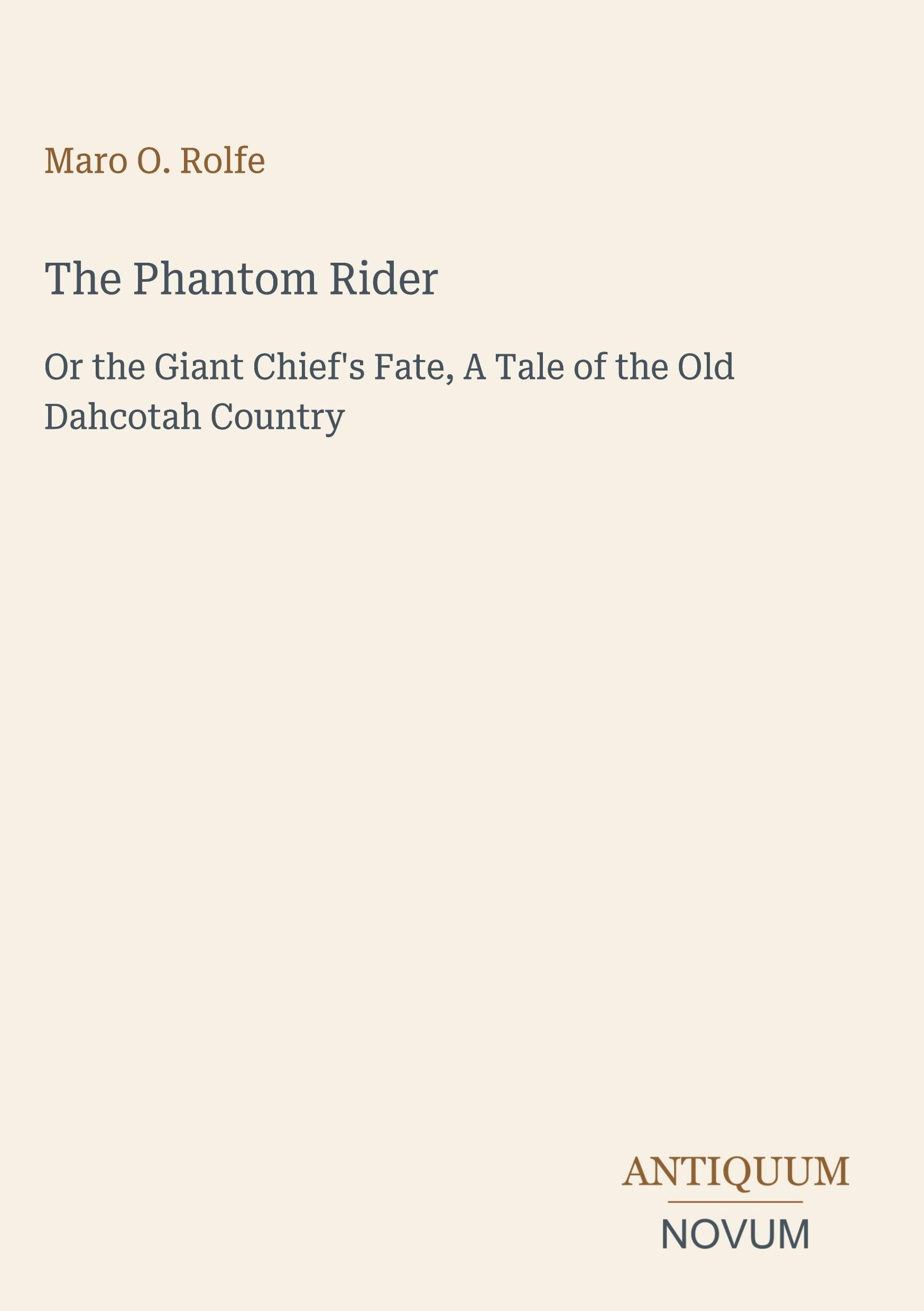 The Phantom Rider