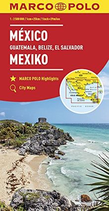 MARCO POLO Kontinentalkarte Mexiko, Guatemala, Belize, El Salvador 1: 2 500 000 (MARCO POLO Kontinental /Länderkarten)