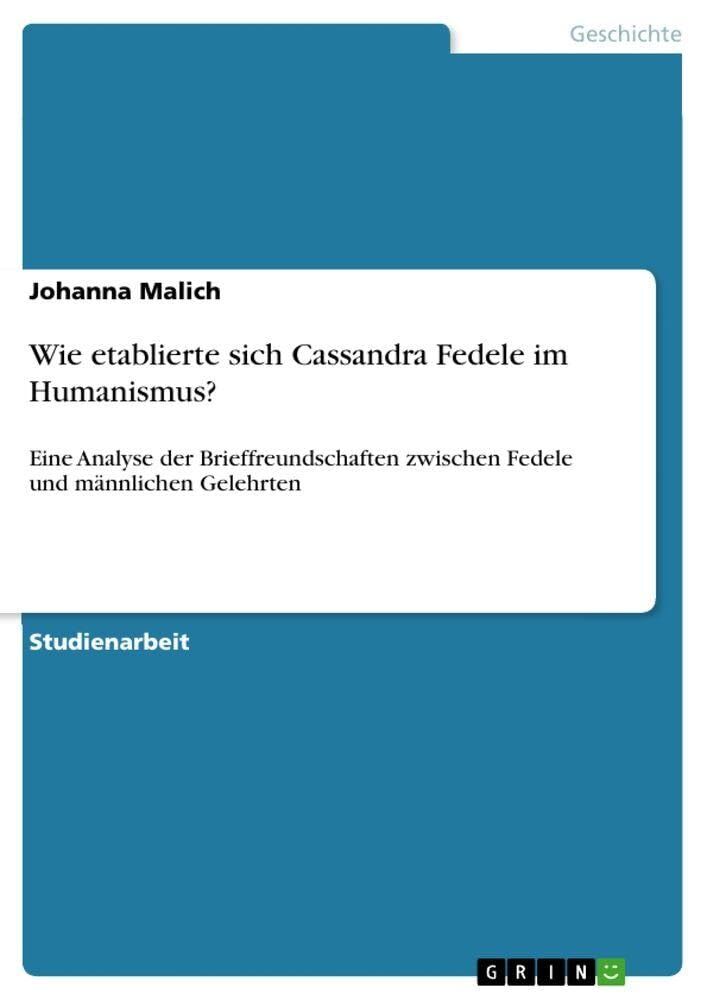Wie etablierte sich Cassandra Fedele im Humanismus?