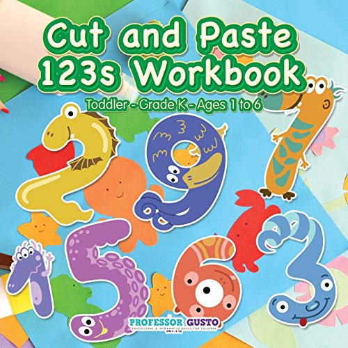 Cut and Paste 123s Workbook | Toddler–Grade K - Ages 1 to 6