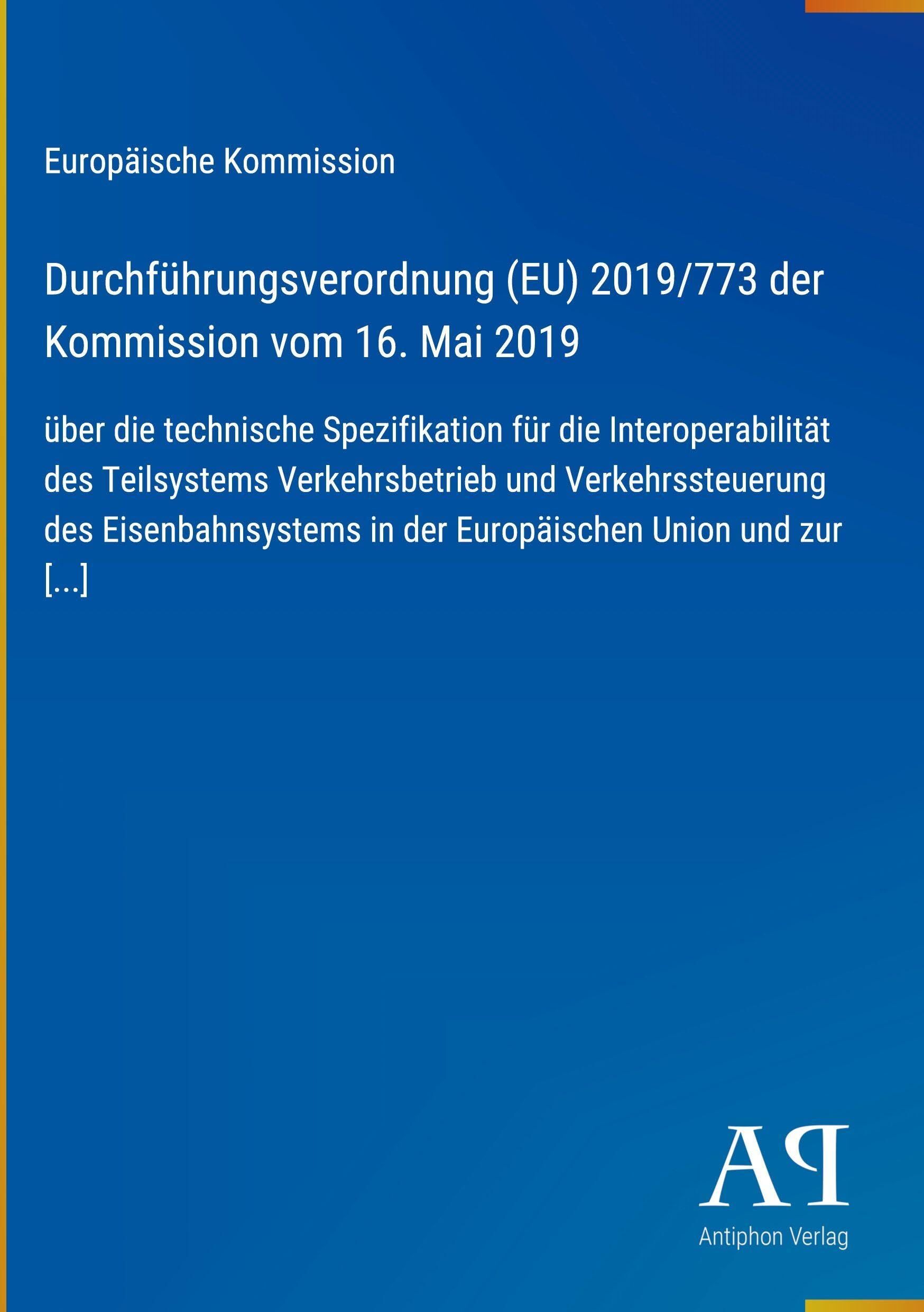 Durchführungsverordnung (EU) 2019/773 der Kommission vom 16. Mai 2019