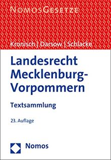 Landesrecht Mecklenburg-Vorpommern: Textsammlung - Rechtsstand: 1. August 2021 von Nomos | Buch | Zustand gut