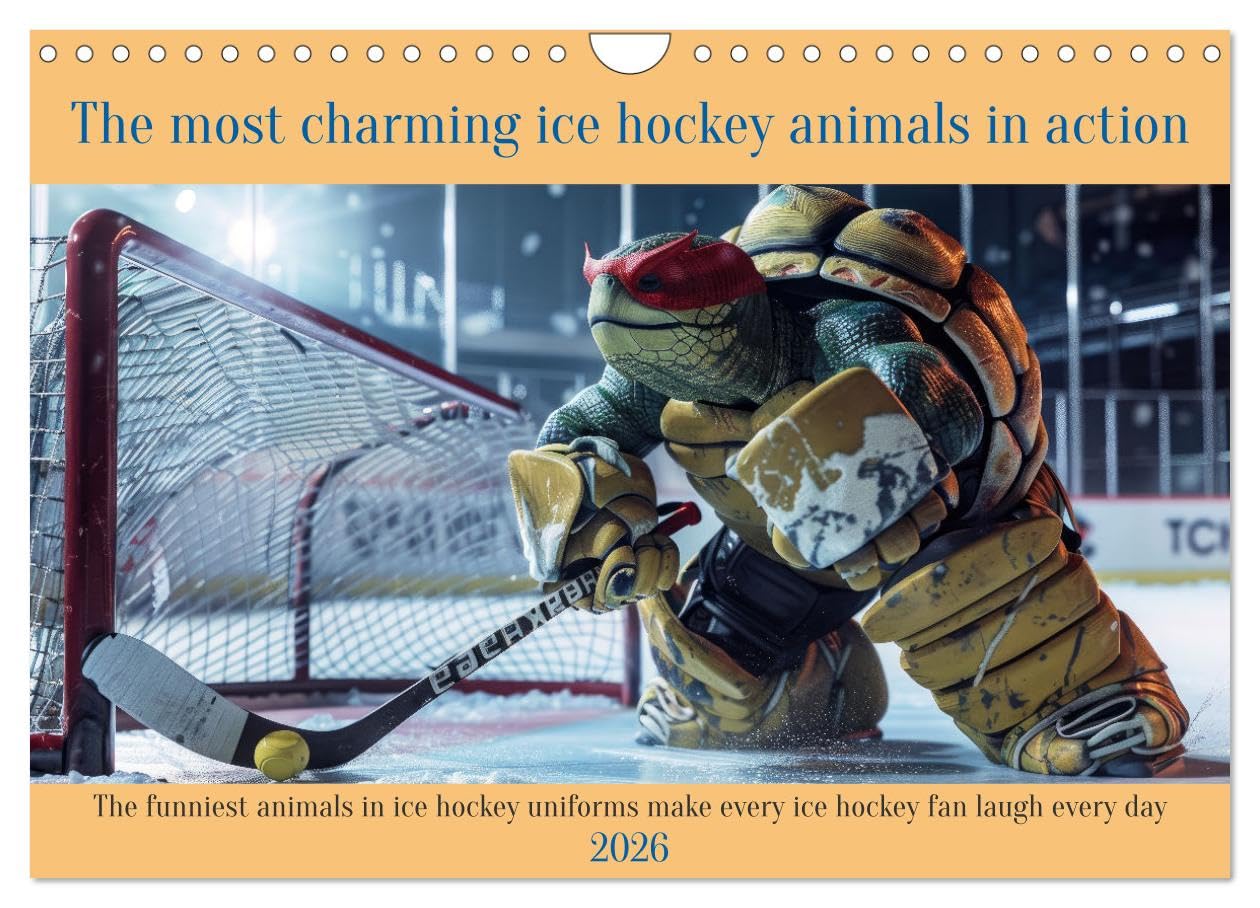 The most charming ice hockey animals in action (Wall Calendar 2026 DIN A4 landscape), CALVENDO 12 Month Wall Calendar: The funniest animals in ice ... make every ice hockey fan laugh every day