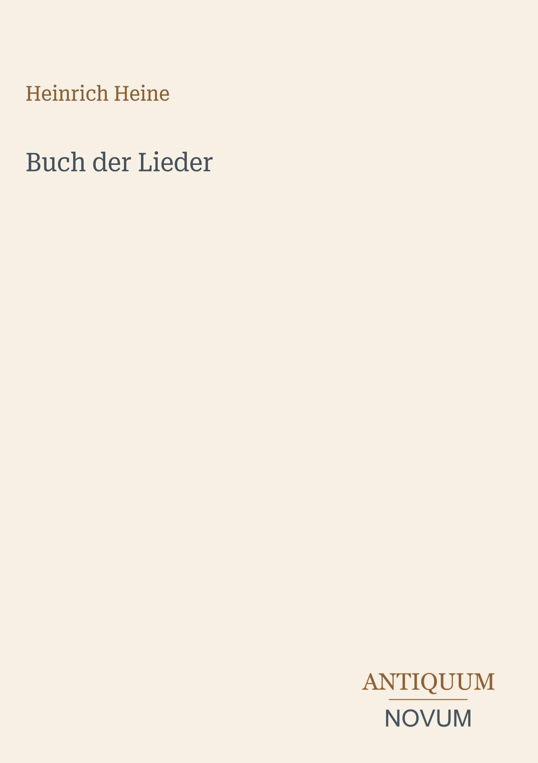 Buch der Lieder