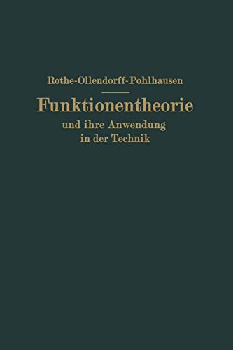 Funktionentheorie und Ihre Anwendung in der Technik