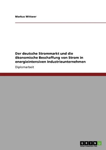 Der deutsche Strommarkt und die ökonomische Beschaffung von Strom in energieintensiven Industrieunternehmen