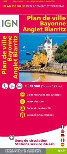 Plan de ville, Bayonne, Anglet, Biarritz