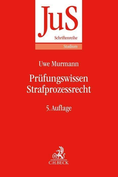 Prüfungswissen Strafprozessrecht - Uwe Murmann Kartoniert (TB)