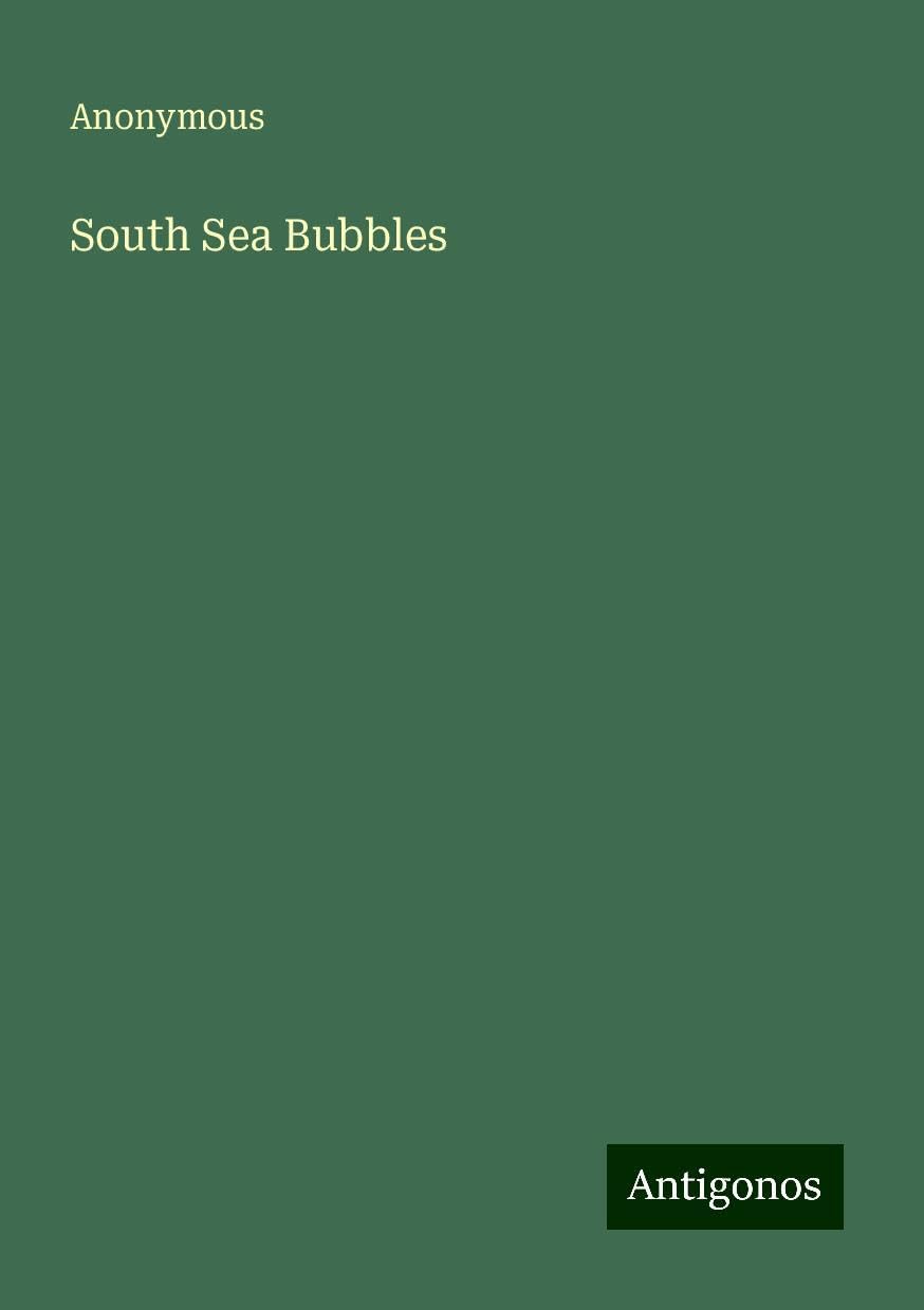 South Sea Bubbles