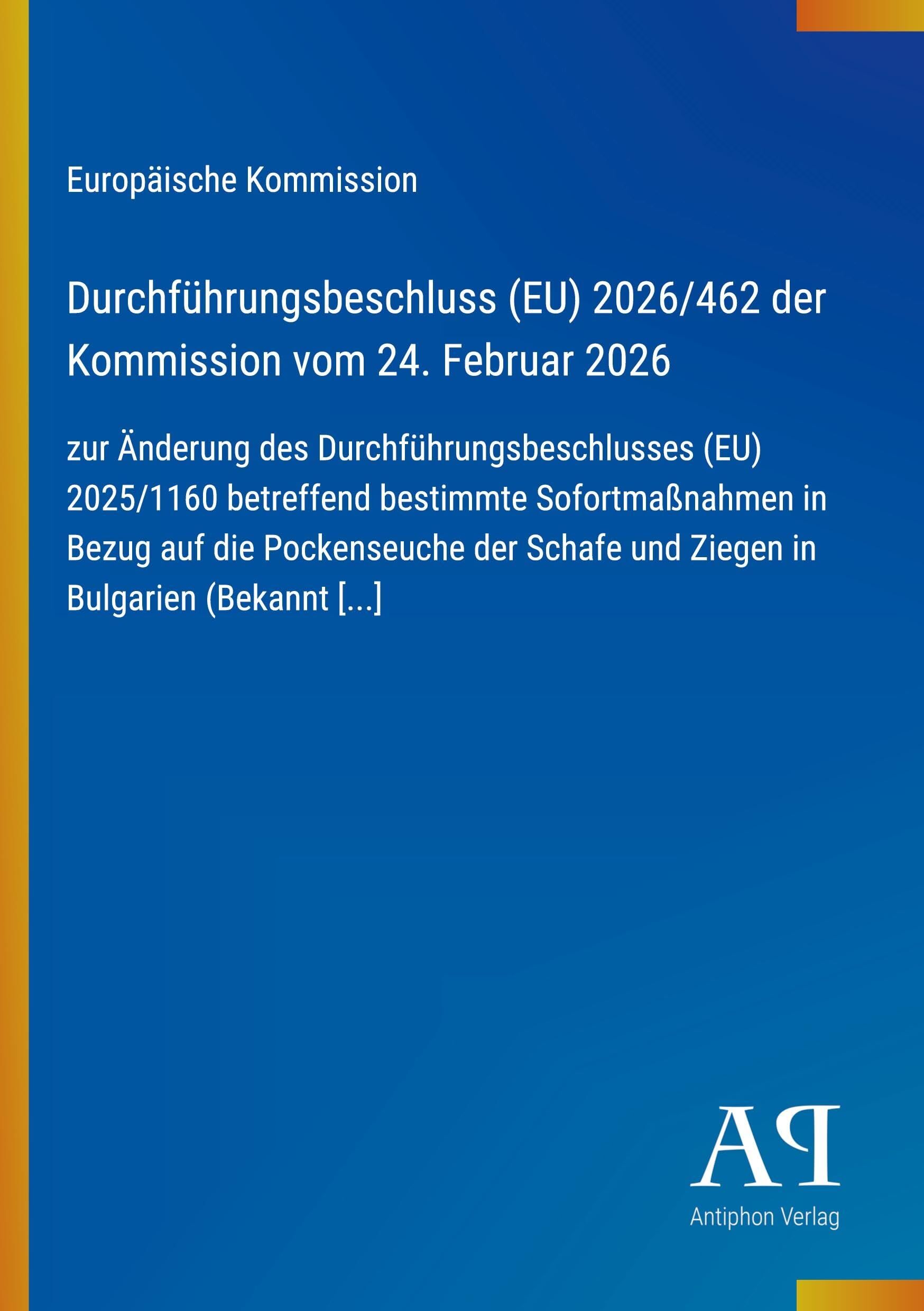 Durchführungsbeschluss (EU) 2026/462 der Kommission vom 24. Februar 2026