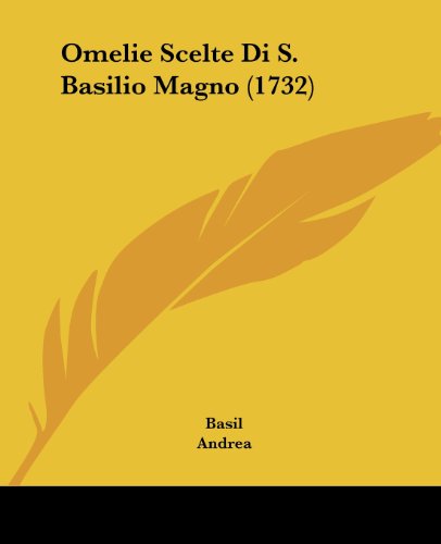 Omelie Scelte Di S. Basilio Magno (1732)