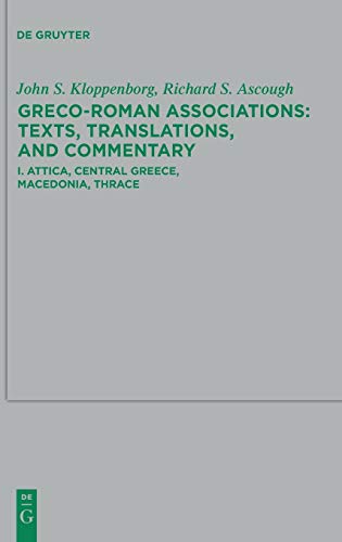 Attica, Central Greece, Macedonia, Thrace (Beihefte zur Zeitschrift für die neutestamentliche Wissenschaft, 181, Band 181)