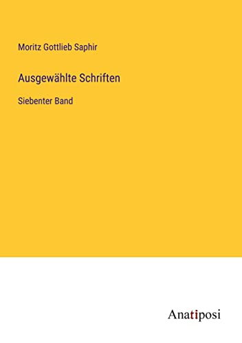 Ausgewählte Schriften: Siebenter Band