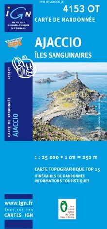 Korsika Ajaccio 1 : 25 000: Iles sanguinaires