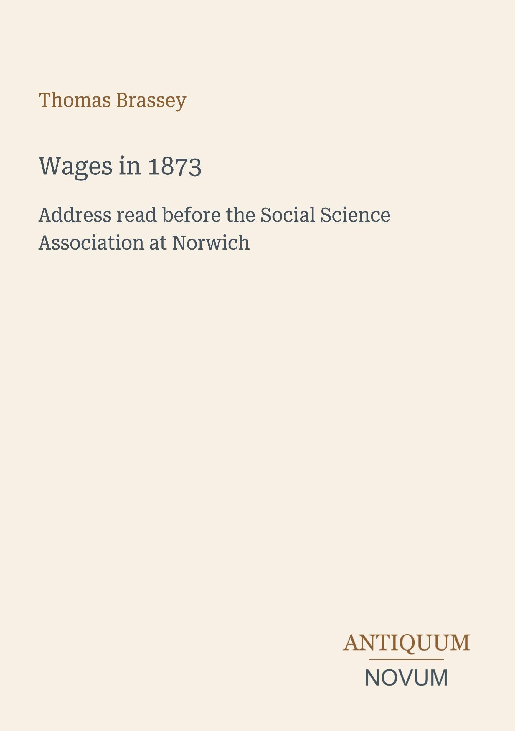 Wages in 1873